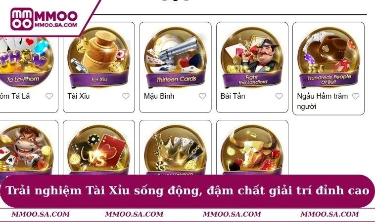 Trải nghiệm Tài Xỉu sống động, đậm chất giải trí đỉnh cao